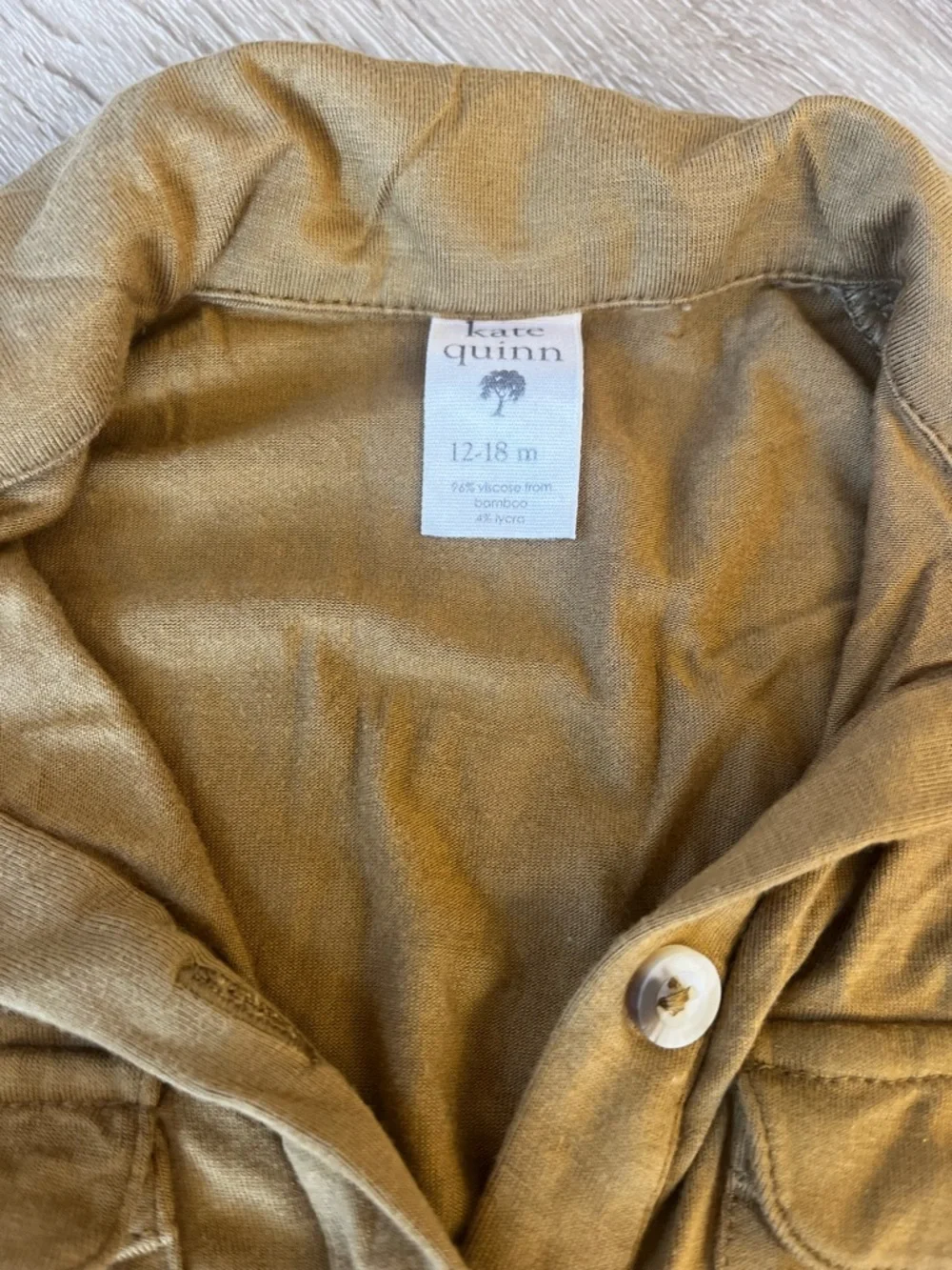 kate quinn Mustard Gold Velour Button-Up Lightweight Top